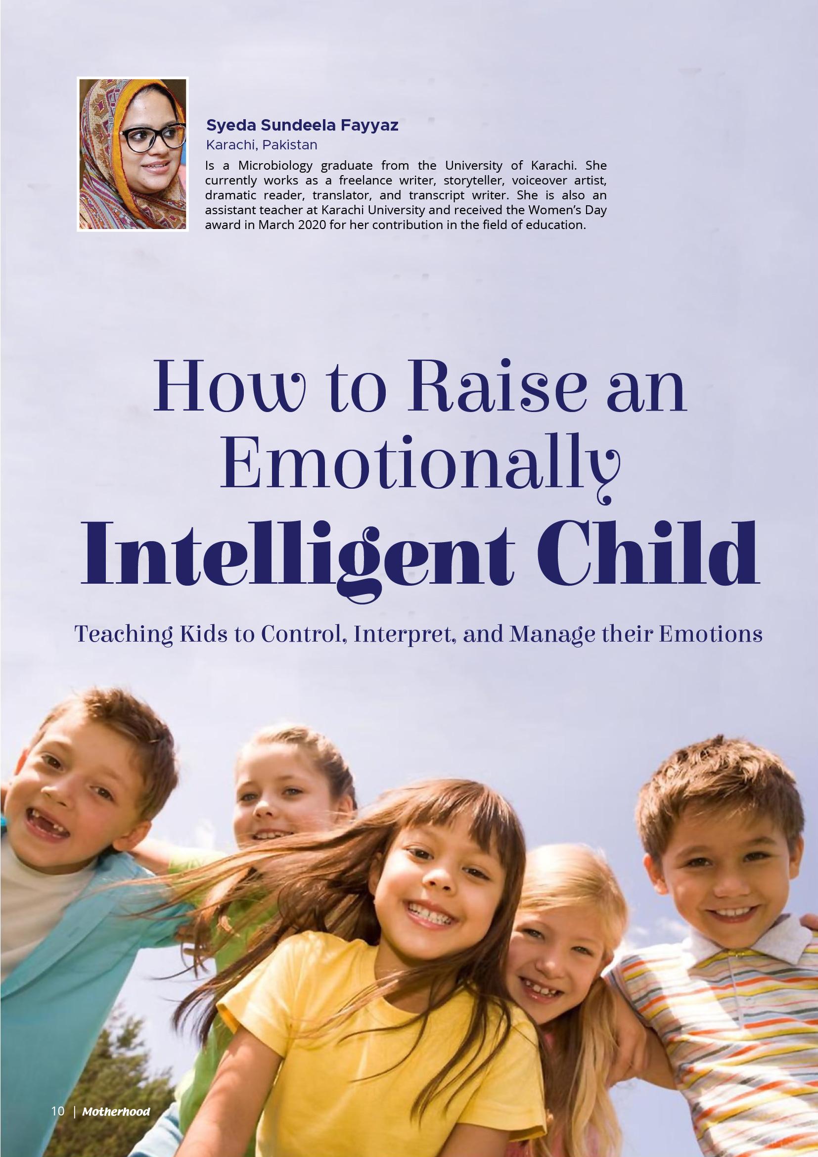 How to Raise an Emotionally Intelligent Child